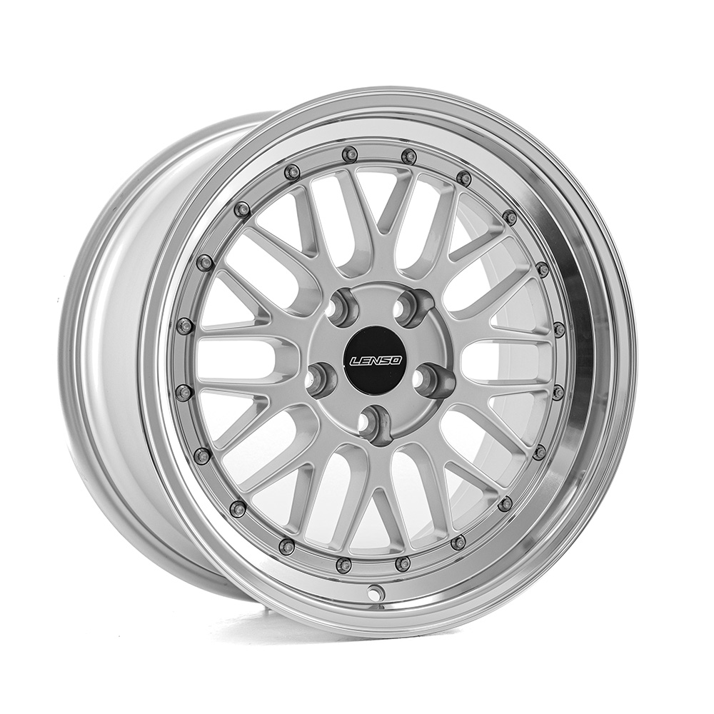 LENSO XLM hliníkové disky 8,5x17 4x100 ET30 GLOSS SILVER & POLISHED